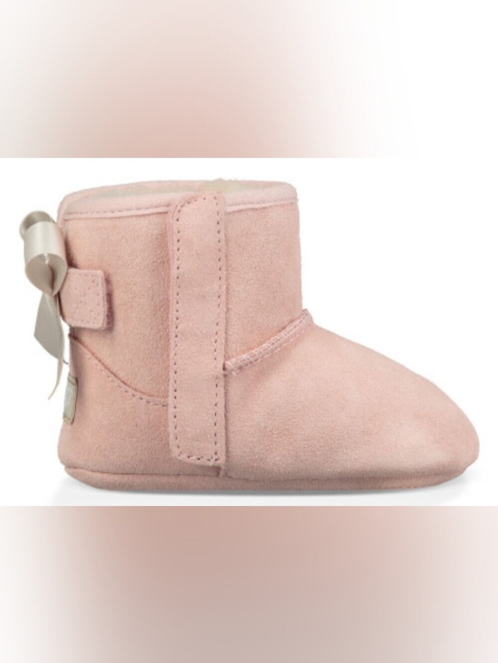 UGG® Baby Girls' Jesse Bow II Booties Size Small 2/3 NIB MSRP $75 - Picture 2 of 13